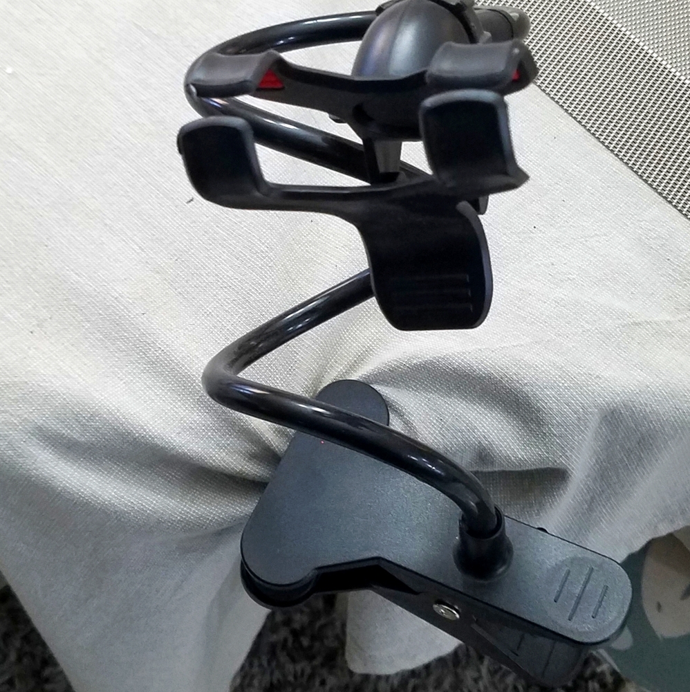 Spiral camera holder